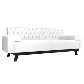 Прямой диван «Мюнхен Люкс», экокожа, цвет белый
