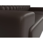 Прямой диван «Мюнхен Люкс», экокожа, цвет коричневый - Фото 4