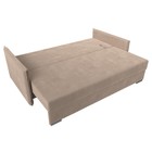 Прямой диван «Сайгон», механизм еврокнижка, велюр, цвет бежевый - Фото 3