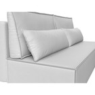 Прямой диван «Фабио Лайт», механизм еврокнижка, экокожа, цвет белый - Фото 3