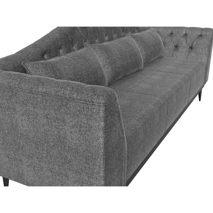 Прямой диван «Флорида», рогожка, цвет серый - фото 1885590715