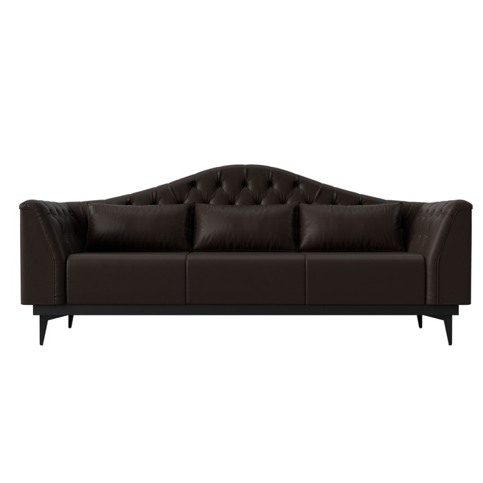 Прямой диван «Флорида», экокожа, цвет коричневый - фото 1885590728