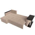 Диван угловой «Атланта лайт», левый угол, механизм еврокнижка, велюр, цвет бежевый - Фото 12