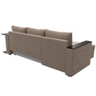 Диван угловой «Атланта лайт», левый угол, механизм еврокнижка, велюр, цвет бежевый - Фото 9