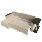 Диван угловой «Атланта лайт», левый угол, механизм еврокнижка, микровельвет, цвет бежевый - Фото 11