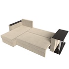 Диван угловой «Атланта лайт», левый угол, механизм еврокнижка, микровельвет, цвет бежевый - Фото 12