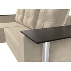 Угловой диван «Атланта лайт», левый угол, механизм еврокнижка, микровельвет, цвет бежевый - Фото 4