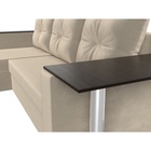 Диван угловой «Атланта лайт», левый угол, механизм еврокнижка, микровельвет, цвет бежевый - Фото 7