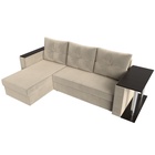 Диван угловой «Атланта лайт», левый угол, механизм еврокнижка, микровельвет, цвет бежевый - Фото 8