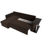Диван угловой «Атланта лайт», левый угол, еврокнижка, микровельвет, цвет коричневый - Фото 11