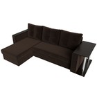 Угловой диван «Атланта лайт», левый угол, еврокнижка, микровельвет, цвет коричневый - Фото 5