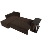 Угловой диван «Атланта лайт», левый угол, еврокнижка, микровельвет, цвет коричневый - Фото 9