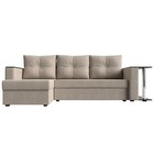 Угловой диван «Атланта лайт», левый угол, механизм еврокнижка, рогожка, цвет бежевый - Фото 2
