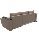 Диван угловой «Атланта лайт», правый угол, механизм еврокнижка, велюр, цвет бежевый - Фото 9