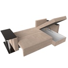 Диван угловой «Атланта лайт», правый угол, механизм еврокнижка, велюр, цвет бежевый - Фото 10