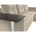 Диван угловой «Атланта лайт», правый угол, механизм еврокнижка, микровельвет, цвет бежевый - Фото 7