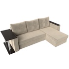 Диван угловой «Атланта лайт», правый угол, механизм еврокнижка, микровельвет, цвет бежевый - Фото 8