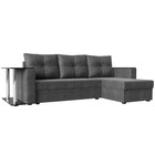 Угловой диван «Атланта лайт», правый угол, механизм еврокнижка, рогожка, цвет серый - Фото 1