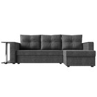 Угловой диван «Атланта лайт», правый угол, механизм еврокнижка, рогожка, цвет серый - Фото 2