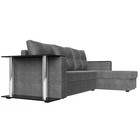 Угловой диван «Атланта лайт», правый угол, механизм еврокнижка, рогожка, цвет серый - Фото 3