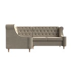 Угловой диван «Бронкс», левый угол, микровельвет, цвет бежевый - Фото 2