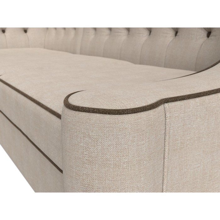 Угловой диван «Бронкс», левый угол, рогожка, цвет бежевый - фото 1885590775