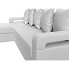 Угловой диван «Гермес лайт», левый угол, механизм еврокнижка, экокожа, цвет белый - Фото 4