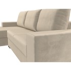 Угловой диван «Дрезден», левый угол, механизм пантограф, микровельвет, цвет бежевый - Фото 4