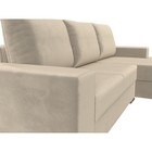 Угловой диван «Дрезден», правый угол, механизм пантограф, микровельвет, цвет бежевый - Фото 4