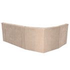 Угловой диван «Карелия», левый угол, механизм дельфин, велюр, цвет бежевый  (артикул 9555435)  большой выбор товаров оптом и в розницу по низким ценам с доставкой