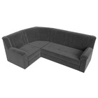 Угловой диван «Карелия», левый угол, механизм дельфин, велюр, цвет серый  (артикул 9555436)  большой выбор товаров оптом и в розницу по низким ценам с доставкой