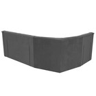 Угловой диван «Карелия», левый угол, механизм дельфин, велюр, цвет серый  (артикул 9555436)  большой выбор товаров оптом и в розницу по низким ценам с доставкой