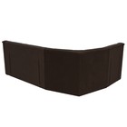 Угловой диван «Карелия», левый угол, механизм дельфин, микровельвет, цвет коричневый  (артикул 9555438)  большой выбор товаров оптом и в розницу по низким ценам с доставкой