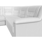 Угловой диван «Карелия», левый угол, механизм дельфин, экокожа, цвет белый - Фото 4