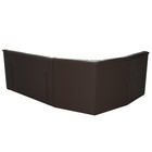 Угловой диван «Карелия», левый угол, механизм дельфин, экокожа, цвет коричневый  (артикул 9555442)  большой выбор товаров оптом и в розницу по низким ценам с доставкой