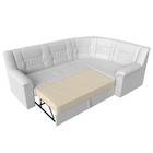 Угловой диван «Карелия», правый угол, механизм дельфин, экокожа, цвет белый - Фото 6