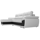 Угловой диван «Нэстор», левый угол, механизм еврокнижка, экокожа, цвет белый / чёрный - Фото 3