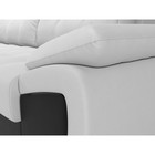 Угловой диван «Нэстор», левый угол, механизм еврокнижка, экокожа, цвет белый / чёрный - Фото 4