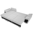 Угловой диван «Нэстор», левый угол, механизм еврокнижка, экокожа, цвет белый / чёрный - Фото 7