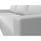 Угловой диван «Траумберг», левый угол, механизм дельфин, экокожа, цвет белый - Фото 4