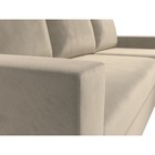 Угловой диван «Траумберг», правый угол, механизм дельфин, микровельвет, цвет бежевый - Фото 4