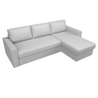 Угловой диван «Траумберг», правый угол, механизм дельфин, экокожа, цвет белый - Фото 5