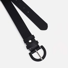 Ремень женский, ширина 3.5 см, винт, пряжка металл, цвет чёрный 9526981