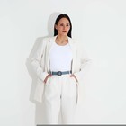 Ремень женский, ширина 2.5 см, винт, пряжка металл, цвет голубой - фото 46318486