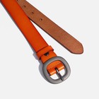 Ремень женский, ширина 2.5 см, винт, пряжка металл, цвет рыжий - фото 22074153