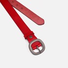 Ремень женский, ширина 2.5 см, винт, пряжка металл, цвет красный - Фото 2