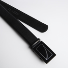 Ремень мужской, ширина 3,5 см, пряжка автомат, цвет чёрный - фото 23711693