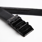 Ремень мужской, ширина 3,5 см, пряжка автомат, цвет чёрный - фото 23711694