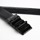 Ремень мужской, ширина 3.5 см, пряжка автомат, цвет чёрный - фото 23711698