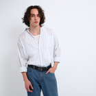 Ремень мужской, ширина 3.5 см, пряжка автомат, цвет чёрный - фото 23711699